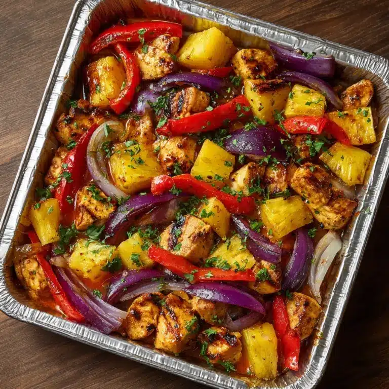 Sheet Pan Hawaiian Chicken with Pineapple and Peppers Recipe
