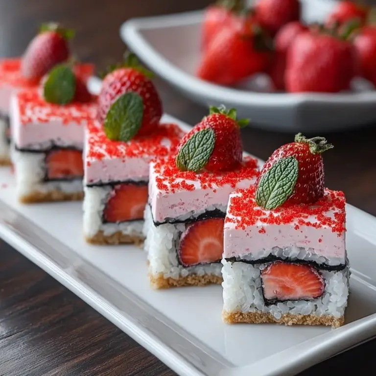 How to Make Strawberry Shortcake Sushi – A Fun Dessert Roll Recipe