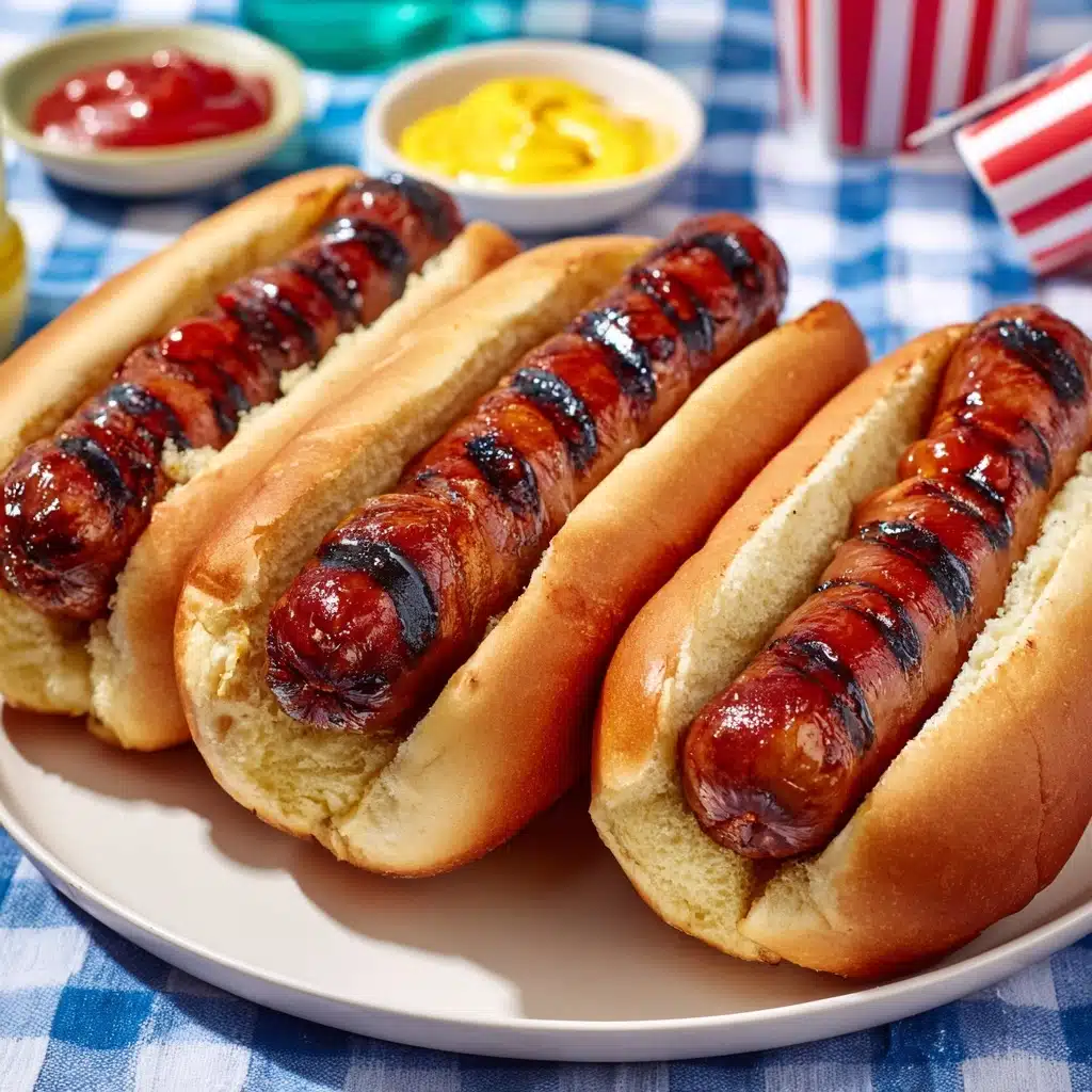 Marinated Grilled Hot Dogs Recipe - Recipe Image
