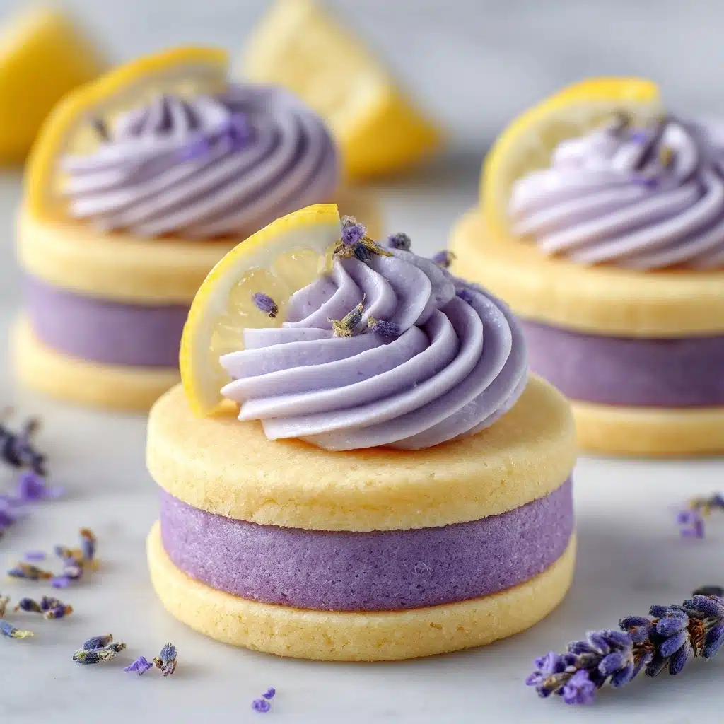 Lemon Lavender Sandwich Cookies Recipe