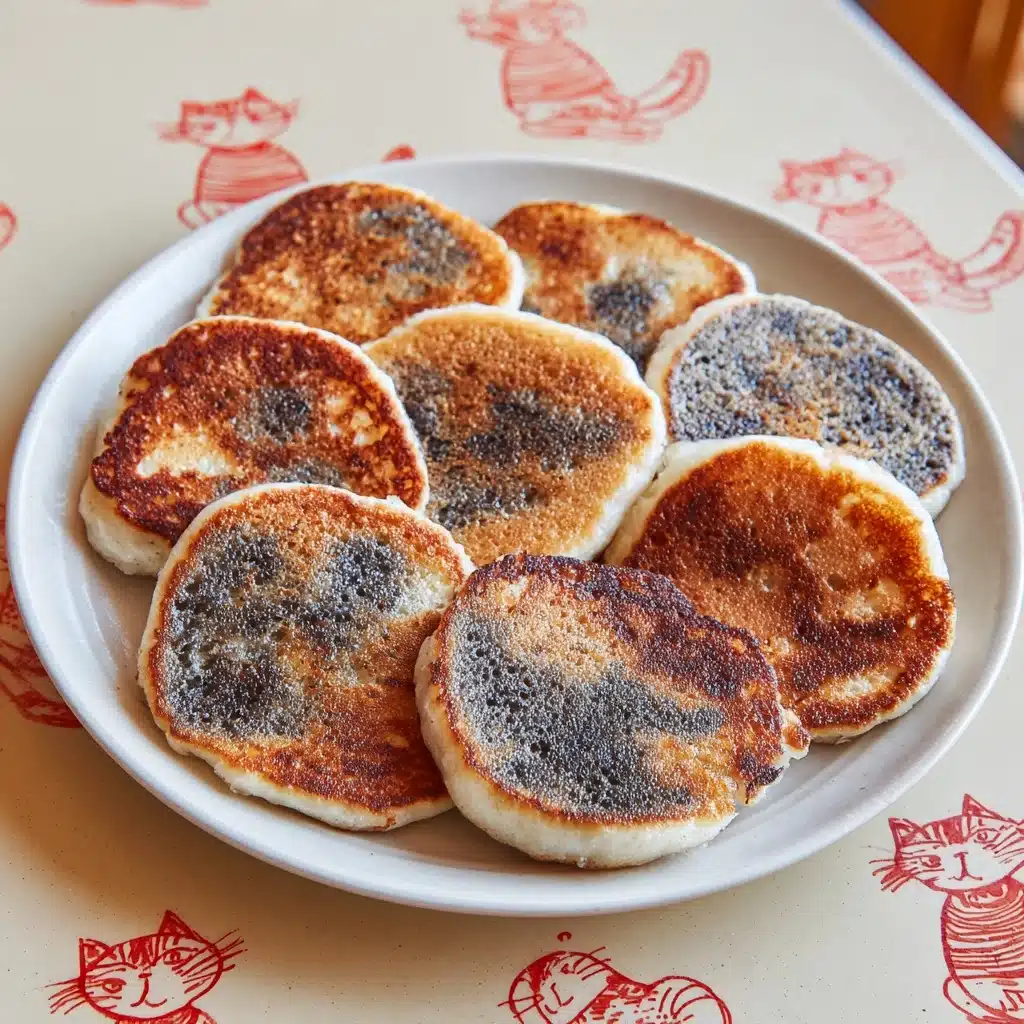 Sticky Rice Cake with Black Sesame Filling Recipe - Recipe Image