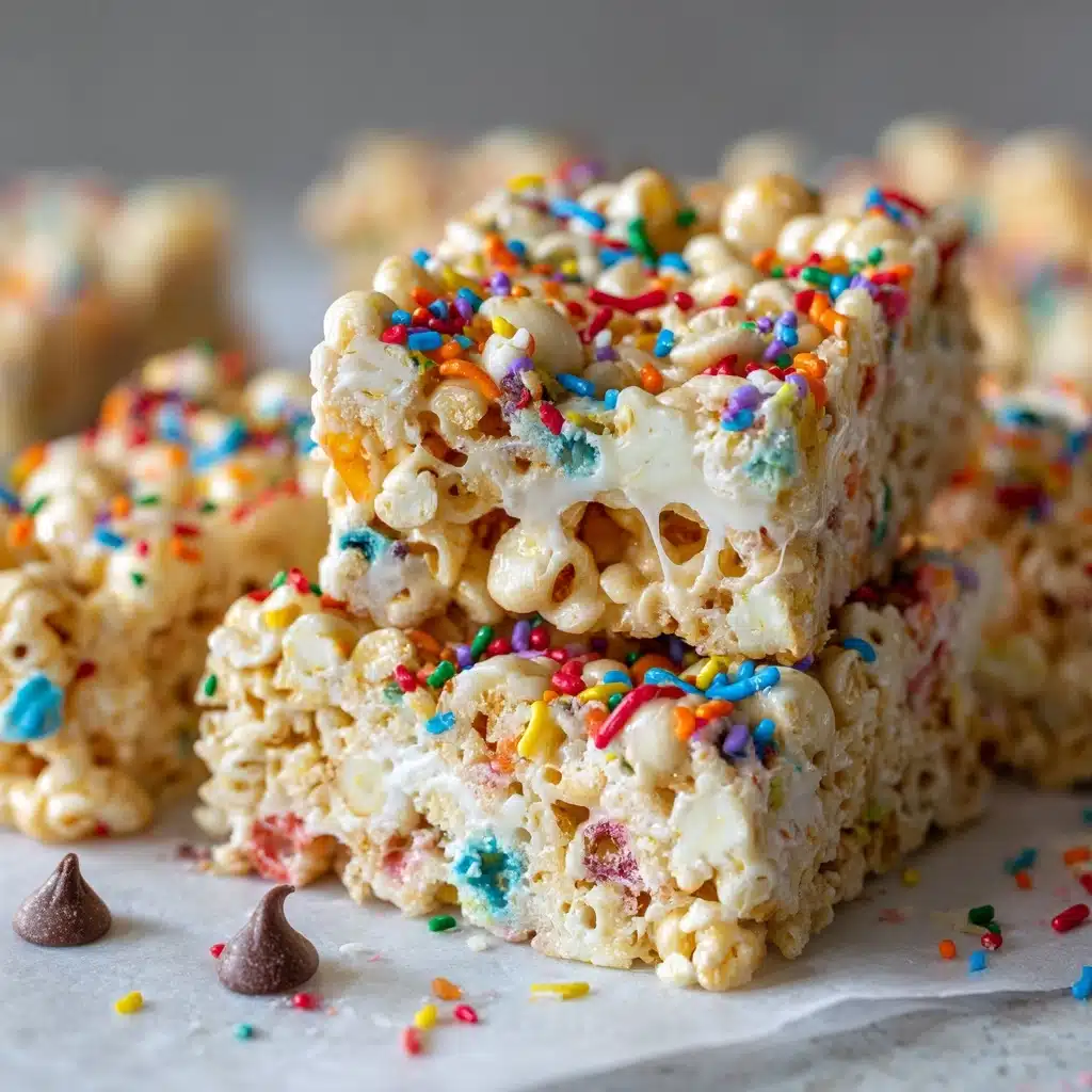 Homemade Funfetti Marshmallow Popcorn Treats Recipe
