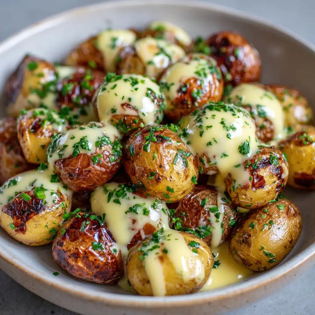 Creamy Garlic Baby Potatoes Recipe - Recipe Image