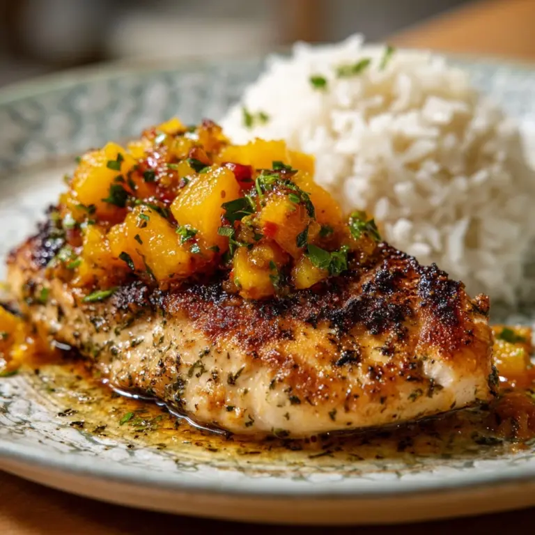 Grilled Chicken with Peach Chipotle Sauce Recipe