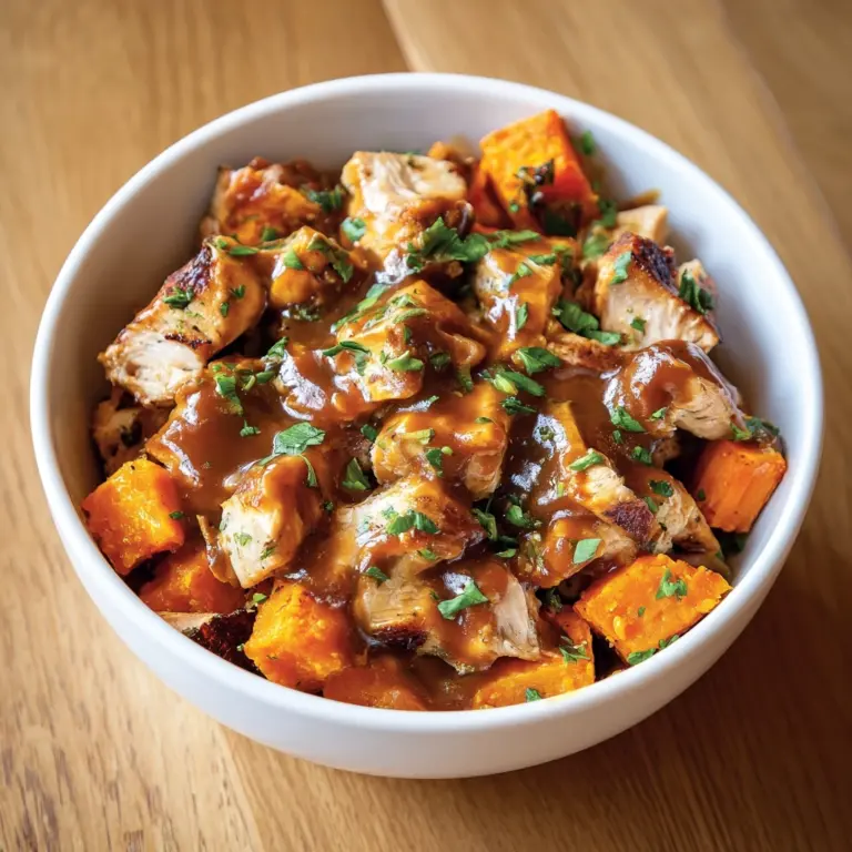 BBQ Chicken Sweet Potato Bowl Recipe