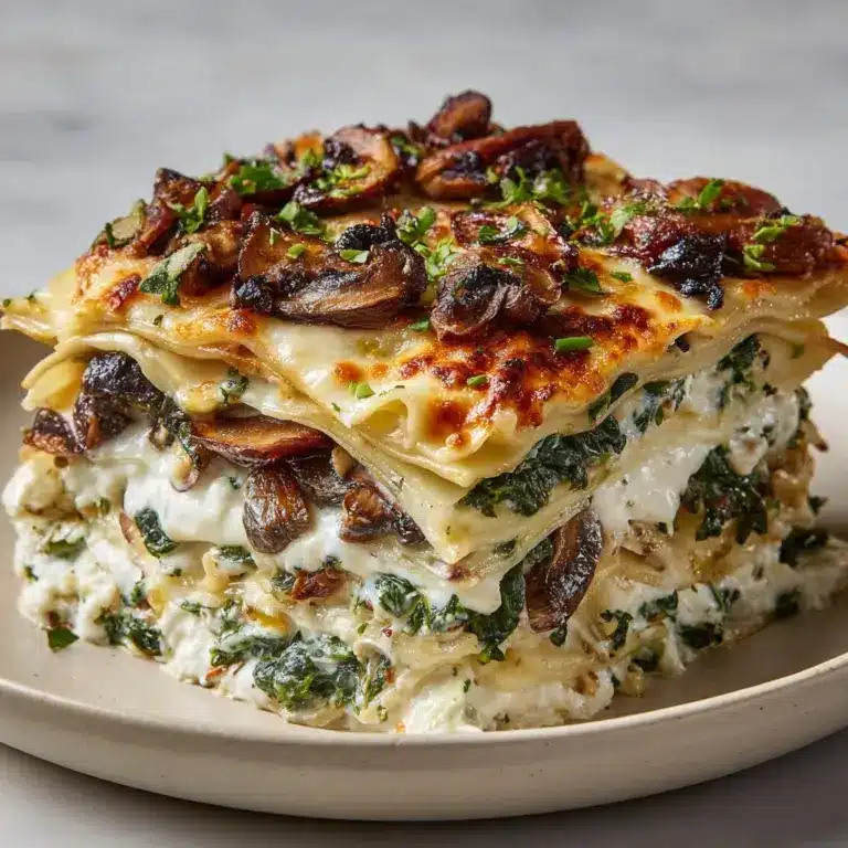Mushroom And Spinach Lasagna Recipe