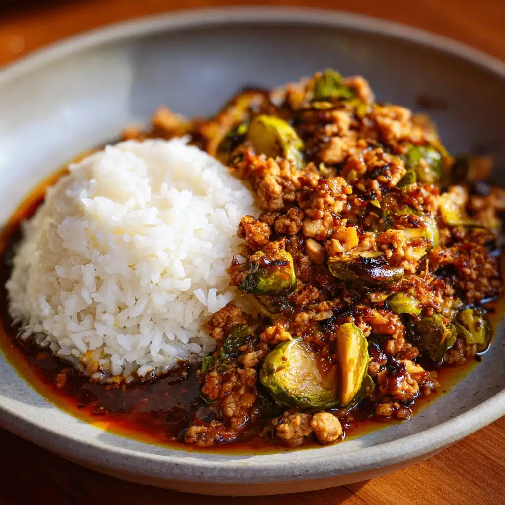 Ground Chicken and Brussels Sprouts Recipe - Recipe Image