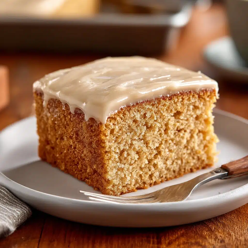 Vanilla Cream Cake with Quick Caramel Frosting Recipe - Recipe Image