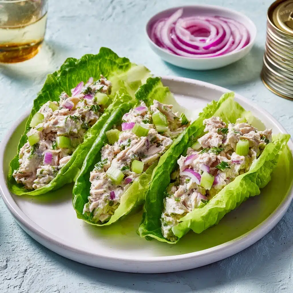 Quick and Easy Tuna Salad Boats Recipe - Recipe Image