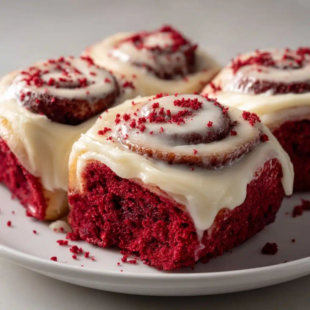 Heavenly Red Velvet Cinnamon Rolls Recipe - Recipe Image