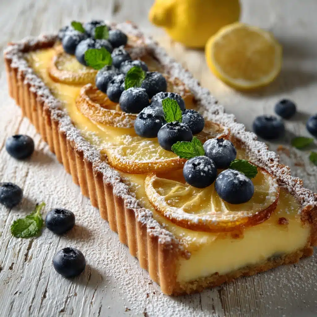 Italian Lemon Mascarpone Tart Recipe - Recipe Image