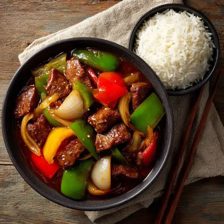 Slow Cooker Pepper Steak Recipe