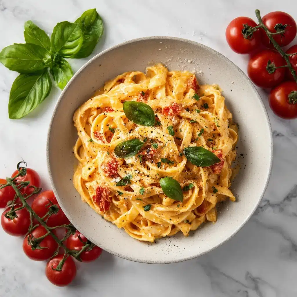 Easy One Pot Creamy Tomato Pasta Recipe - Recipe Image