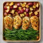 Parmesan Crusted Chicken Sheet Pan Dinner Recipe