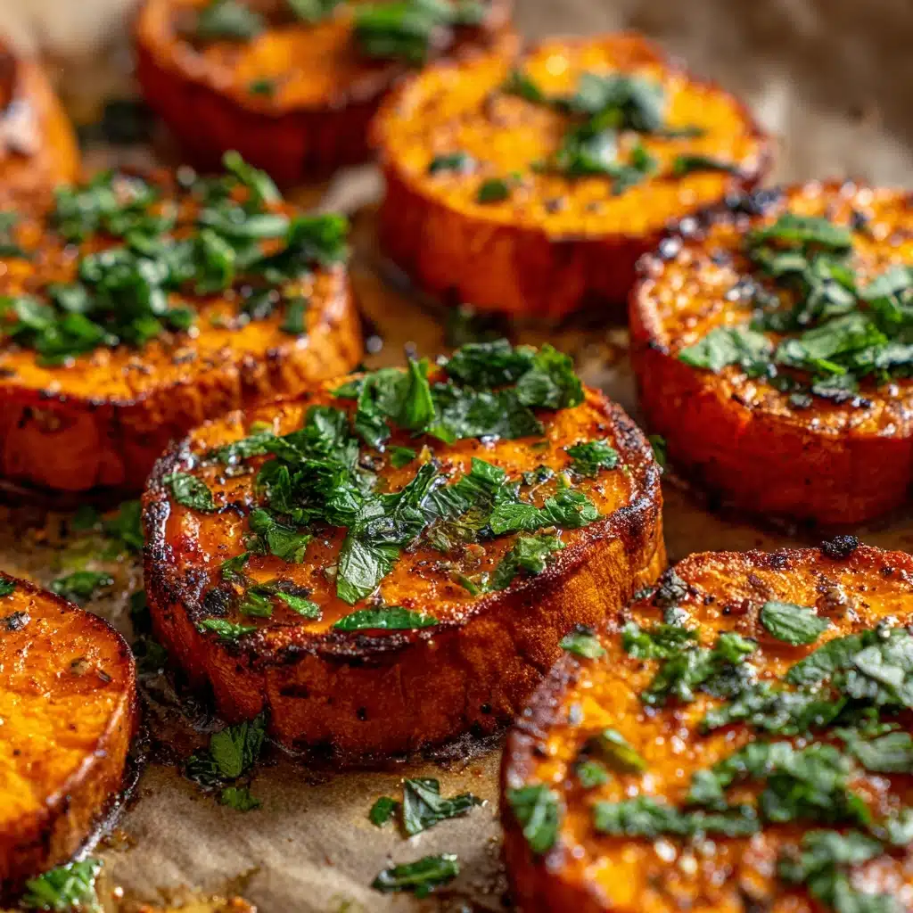 Parmesan Herb Sweet Potato Medallions Recipe - Recipe Image