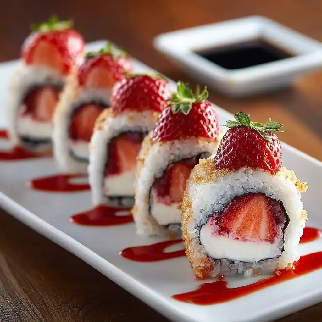 How to Make Strawberry Shortcake Sushi – A Fun Dessert Roll Recipe - Recipe Image