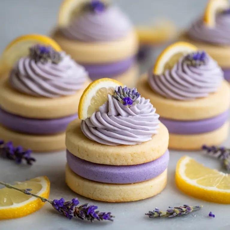 Lemon Lavender Sandwich Cookies Recipe
