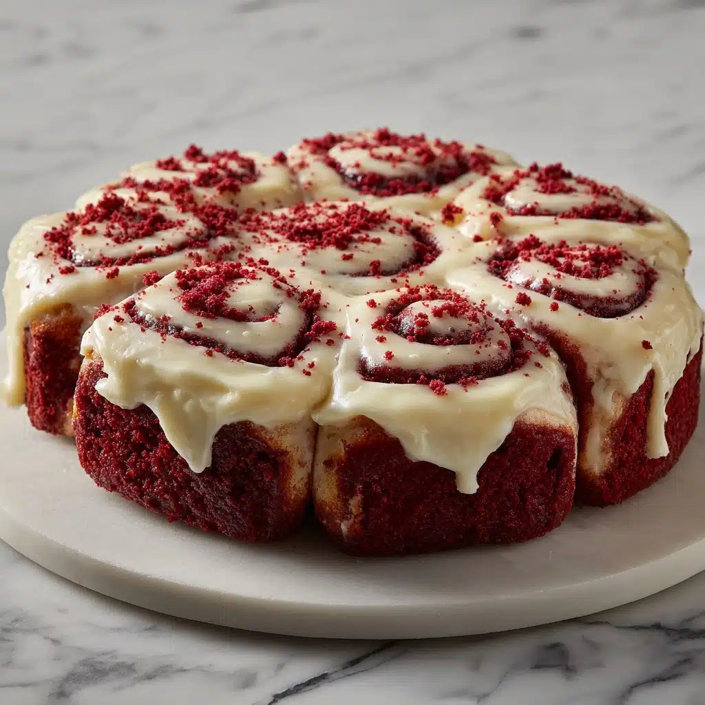 Heavenly Red Velvet Cinnamon Rolls Recipe - Recipe Image