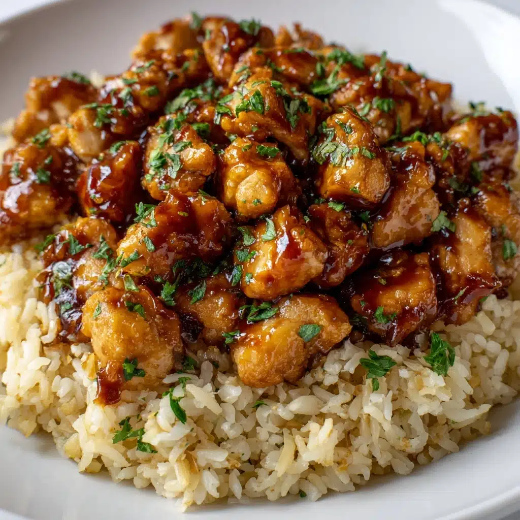 One-Pan Bold Honey BBQ Chicken Rice Recipe - Recipe Image
