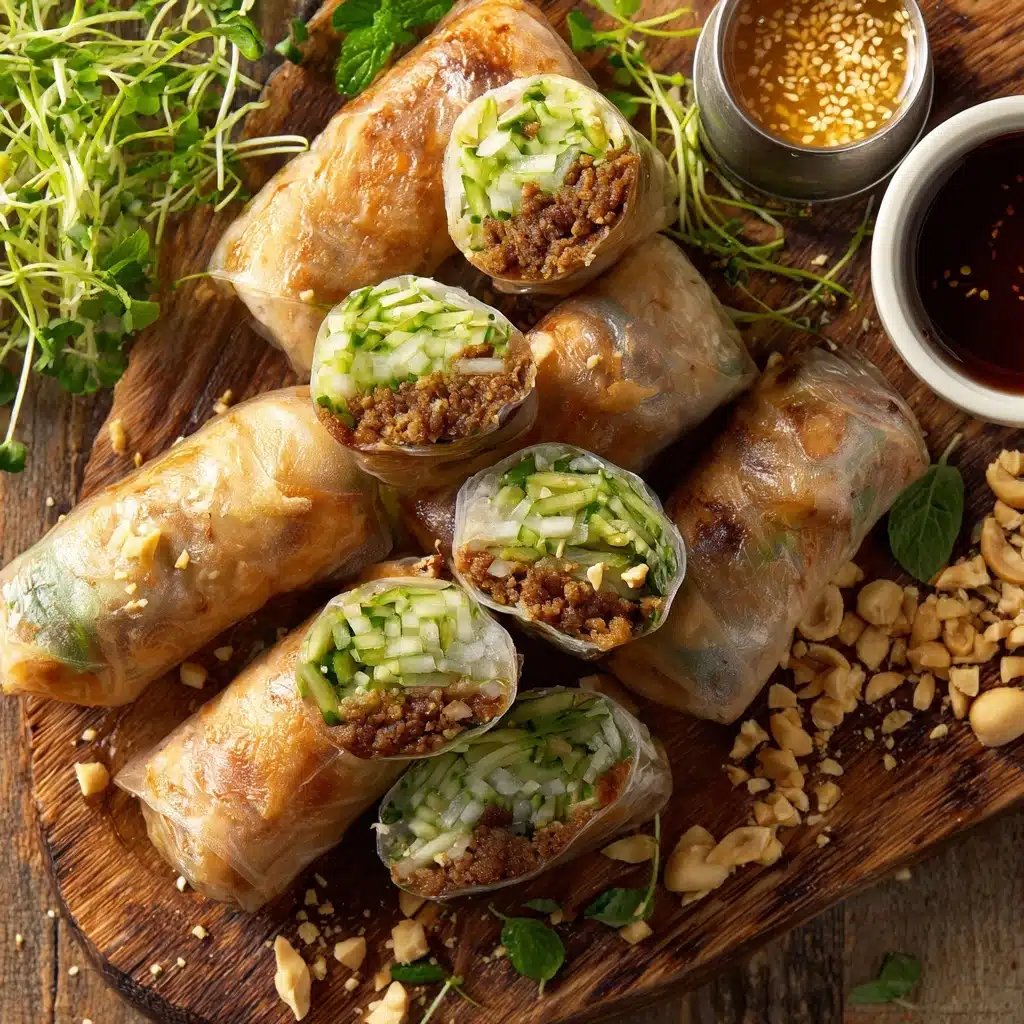 20 Minute Thai Basil Beef Rolls Recipe - Recipe Image