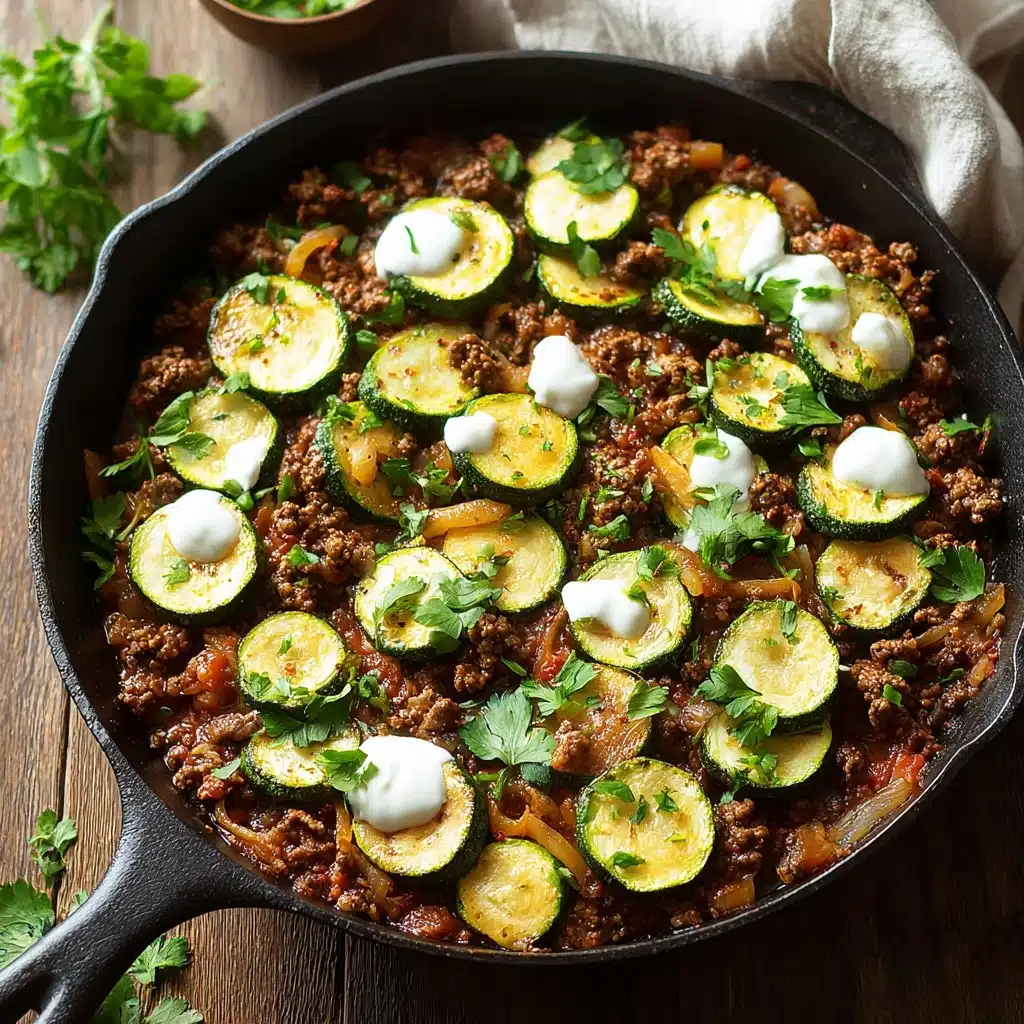 Zucchini and Ground Beef Skillet Recipe - Recipe Image