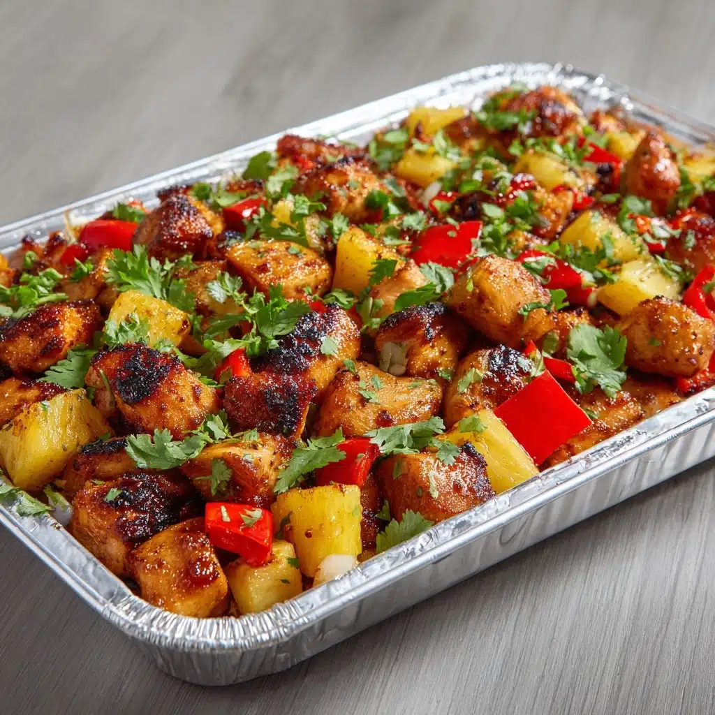Sheet Pan Hawaiian Chicken with Pineapple and Peppers Recipe