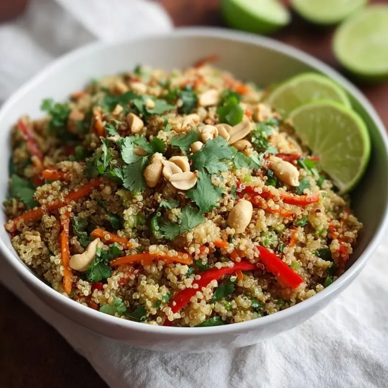 Thai Quinoa Crunch Salad: A Refreshing Healthy Delight! Recipe