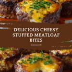 Cheesy Stuffed Meatloaf Bites Recipe