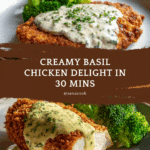 Chicken in Basil Cream Sauce Recipe