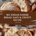 5-Ingredient Crusty Panini Bread (No Knead) Recipe