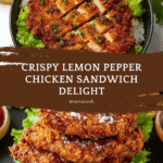 Crispy Lemon Pepper Chicken Sandwich Recipe