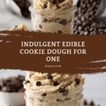 Chocolate chip edible cookie dough for one [3 variations] Recipe