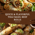 20 Minute Thai Basil Beef Rolls Recipe
