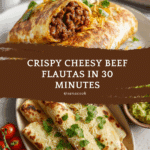 Cheesy Beef Flautas Recipe (or Beef Taquitos) Recipe