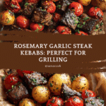 Rosemary Garlic Steak Kebabs Recipe