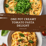 Easy One Pot Creamy Tomato Pasta Recipe