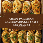 Parmesan Crusted Chicken Sheet Pan Dinner Recipe