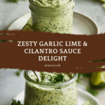 Creamy Garlic Lime Cilantro Sauce Recipe
