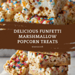 Homemade Funfetti Marshmallow Popcorn Treats Recipe