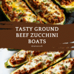 Easy Ground Beef Zucchini Boats (Healthy and Delicious) Recipe