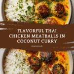 Thai Chicken Meatballs in Coconut Curry Recipe