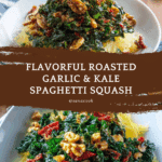 Roasted Garlic and Kale Spaghetti Squash Recipe
