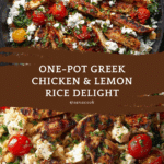 Greek Chicken and Lemon Rice (30 Minutes, One-Pot) Recipe