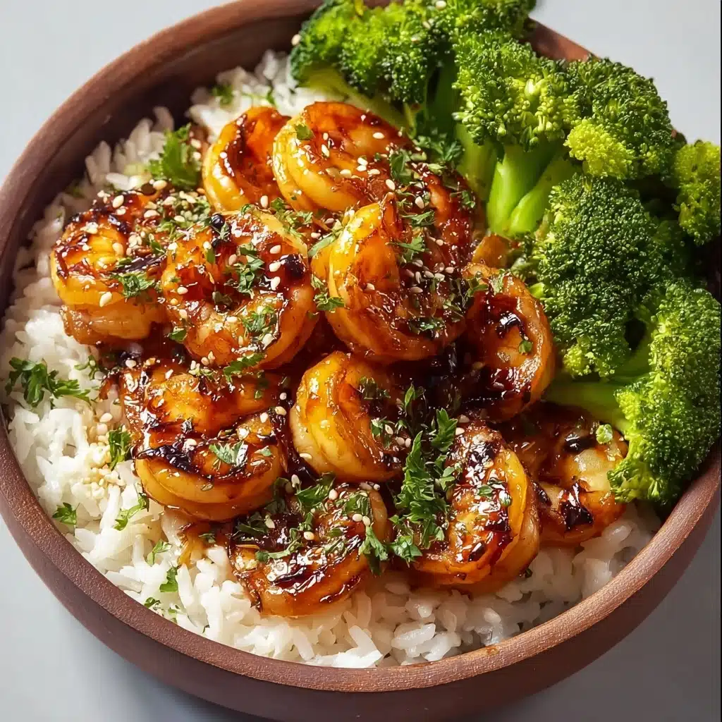 Honey Garlic Shrimp Bowls Recipe - Recipe Image