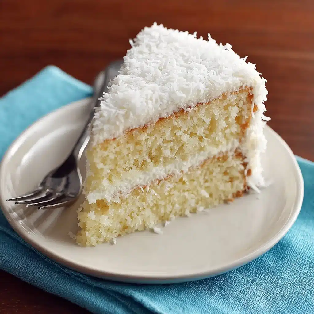 Tasty Old-Fashioned Coconut Cake Recipe - Recipe Image