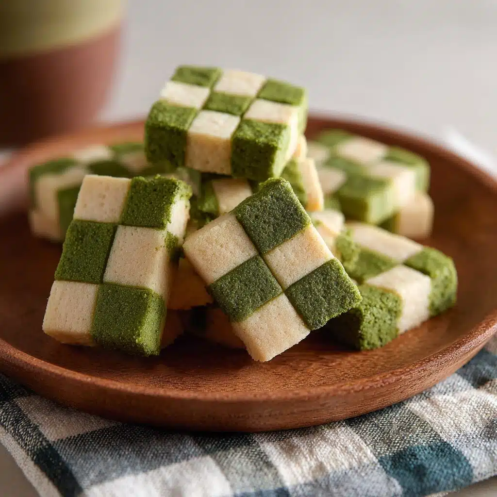 Matcha Checkerboard Cookies Recipe - Recipe Image