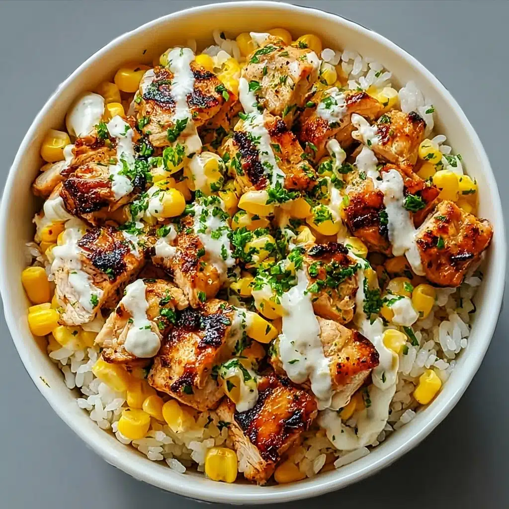 Delicious Street Corn Chicken Rice Bowl Recipe - Recipe Image