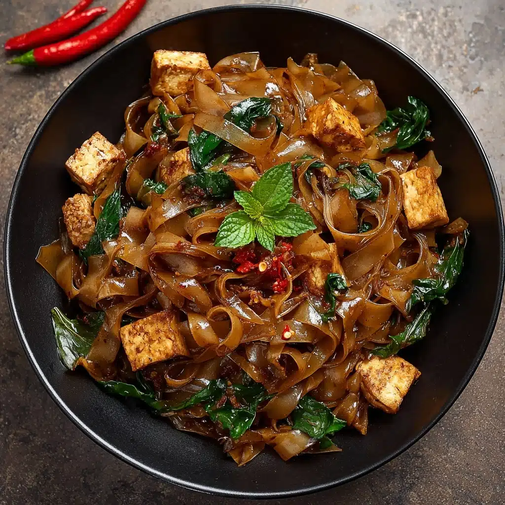 Street Style Thai Drunken Noodles Recipe - Recipe Image