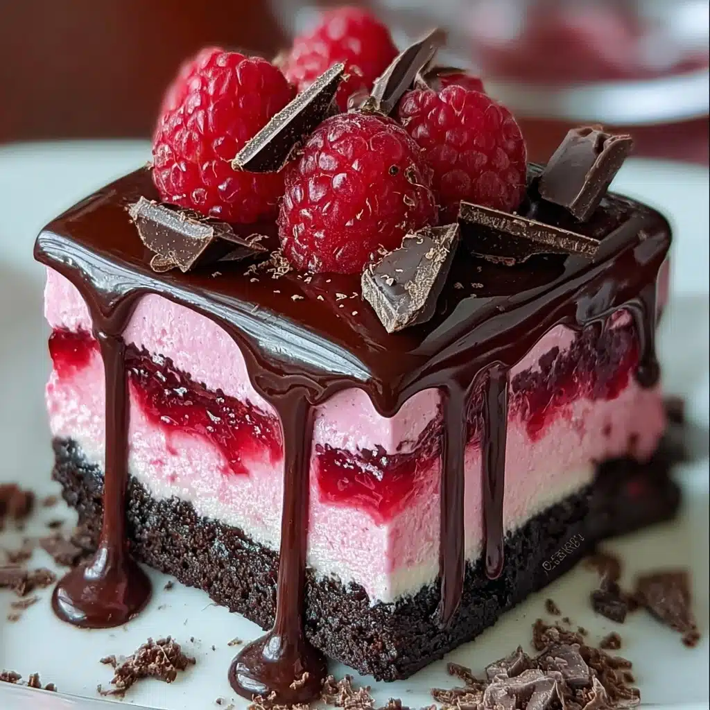 Chocolate Raspberry Drip Cake Recipe - Recipe Image