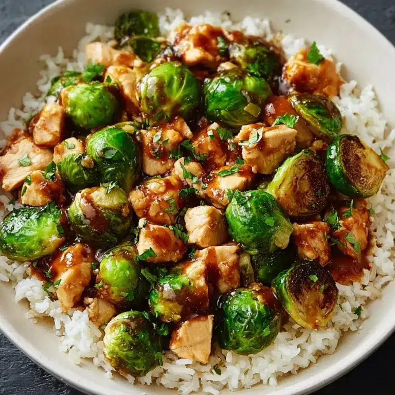 Sweet Chili Chicken and Brussels Sprouts Recipe